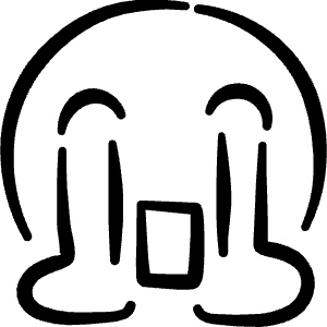 Smiley Crying Rainbow Icon from Freehand Line - Free Set