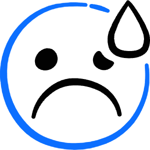 Smiley In Trouble Icon from Freehand Duotone - Free Set