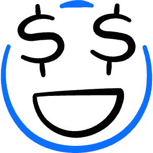 Smiley Rich Icon from Freehand Duotone - Free Set