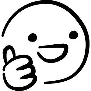 Smiley Thumbs Up Icon from Freehand Line - Free Set