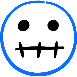 Smiley Zipped Icon from Freehand Duotone - Free Set
