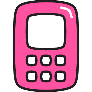 Mobile Phone Icon from Stickies Colors - Free Set