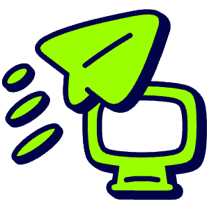 Sent From Computer Icon from Stickies Duo - Free Set