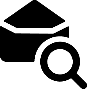 Email Action Search 1 Icon from Ultimate Bold - Free Set