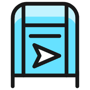 Mailbox Post Icon from Ultimate Colors - Free Set