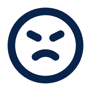 Angry Line Icon from Mingcute Line Set