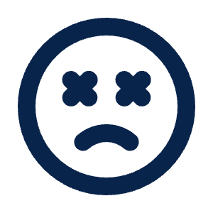 Unhappy Dizzy Line Icon from Mingcute Line Set