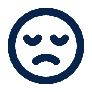 Unhappy Line Icon from Mingcute Line Set