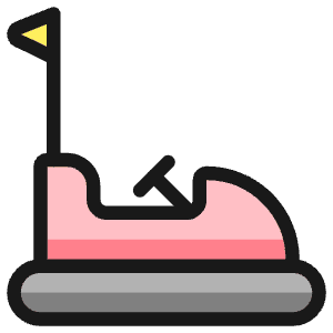 Amusement Park Electric Cars Icon from Ultimate Colors - Free Set