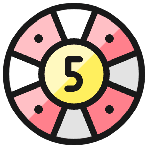 Casino Chip 5 Icon from Ultimate Colors - Free Set