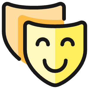 Show Theater Masks Icon from Ultimate Colors - Free Set