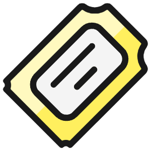 Ticket 1 Icon from Ultimate Colors - Free Set