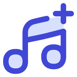 Add To Playlist Icon from Flex Duo - Free Set