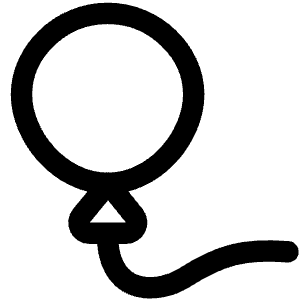 Balloon Icon from Core Line - Free Set