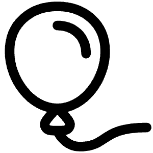 Balloon Icon from Plump Line - Free Set