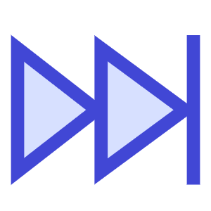 Button Fast Forward 2 Icon from Sharp Duo - Free Set