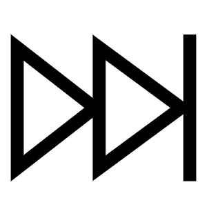 Button Fast Forward 2 Icon from Sharp Line - Free Set