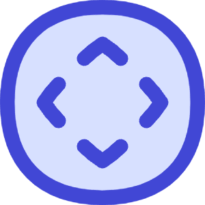 Button Move Circle Icon from Flex Duo - Free Set