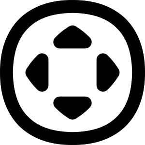 Button Move Circle Icon from Flex Remix - Free Set