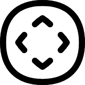 Button Move Circle Icon from Flex Line - Free Set