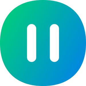 Button Pause Circle Icon from Flex Gradient - Free Set