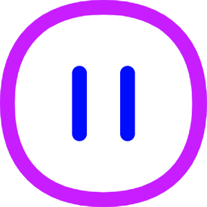 Button Pause Circle Icon from Flex Neon - Free Set