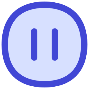 Button Pause Circle Icon from Flex Duo - Free Set