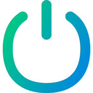 Button Power 1 Icon from Flex Gradient - Free Set