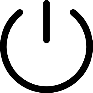 Button Power 1 Icon from Core Line - Free Set