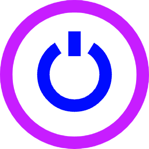 Button Power Circle 1 Icon from Sharp Neon - Free Set
