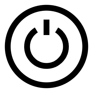 Button Power Circle 1 Icon from Sharp Line - Free Set