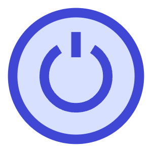 Button Power Circle 1 Icon from Sharp Duo - Free Set