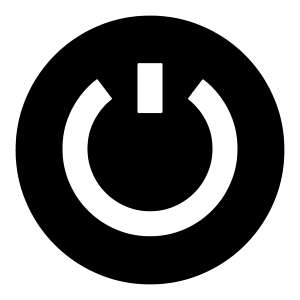 Button Power Circle 1 Icon from Sharp Solid - Free Set