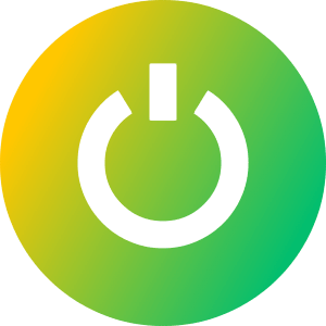 Button Power Circle 1 Icon from Sharp Gradient- Free Set
