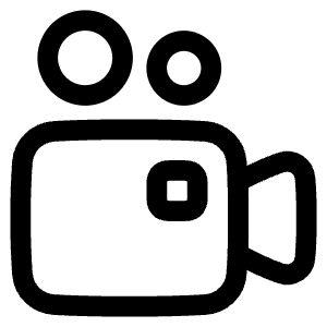 Camera Video Icon from Plump Line - Free Set
