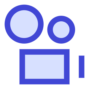 Camera Video Icon from Sharp Duo - Free Set