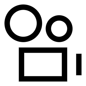 Camera Video Icon from Sharp Line - Free Set