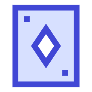 Card Game Diamond Icon from Sharp Duo - Free Set