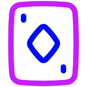 Card Game Diamond Icon from Plump Neon - Free Set
