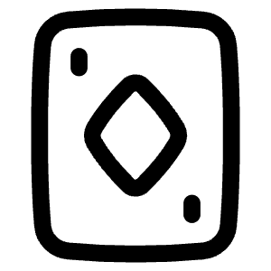 Card Game Diamond Icon from Plump Line - Free Set