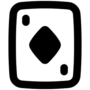 Card Game Diamond Icon from Plump Remix - Free Set