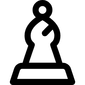 Chess Bishop Icon from Core Line - Free Set