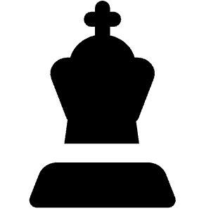 Chess King Icon from Core Solid - Free Set