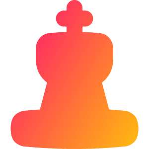 Chess King Icon from Flex Gradient - Free Set