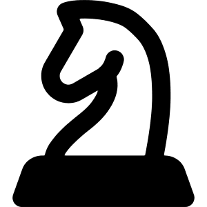 Chess Knight Icon from Core Remix - Free Set