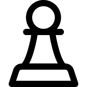 Chess Pawn Icon from Core Line - Free Set