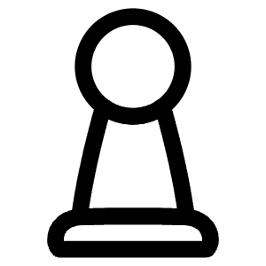 Chess Pawn Icon from Plump Line - Free Set