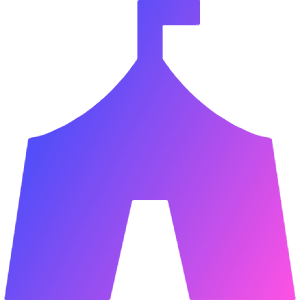 Circus Tent Icon from Sharp Gradient- Free Set