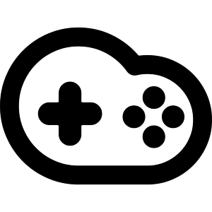 Cloud Gaming 1 Icon from Core Remix - Free Set
