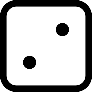 Dice 2 Icon from Core Line - Free Set